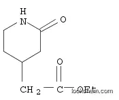 Molecular Structure of 102943-18-0 (Ethyl (2-oxopiperidin-4-yl)acetate)